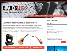 Tablet Screenshot of clarks-music.com